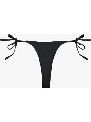 Koton Yanları Bağlamalı Parlak Ipli String Mikro Bikini Altı