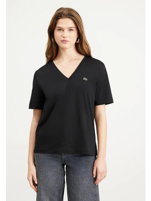 Lacos Bayan V Yaka T-Shirt