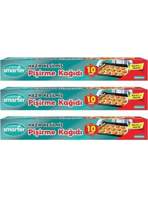 Assess Store 3 Paket (30 Adet x 3) Yağlı Pişirme Kağıdı Hazır Kesilmiş