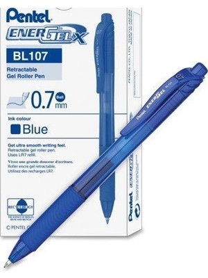 Pentel Energel Mavi Likit Roller 0.7 mm 1 Adet Sıcak Yazı Deneyimi İçin BL107-B