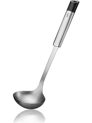 Assess Store Ladle Primeline, L 33,5 Cm, B 9 Cm, Gümüş/siyah