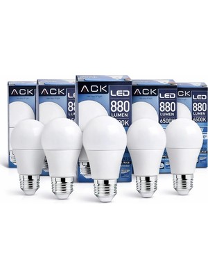 Ack 9W Beyaz LED Ampul E-27 Duy Tipi ile Uzun Ömürlü ve Tasarruflu Aydınlatma Çözümü