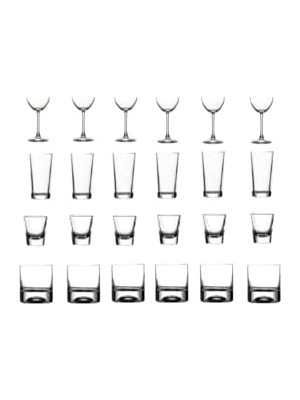 Assess Store 24 Parça Meşrubat Bardak Seti Şarap-Rakı-Shot-Viski 8695413654124AYBABA