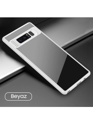 TKÇ Ally Galaxy Note 8 Darbeya Dayanıklı Şeffaf Silikon KILIF-(5775)