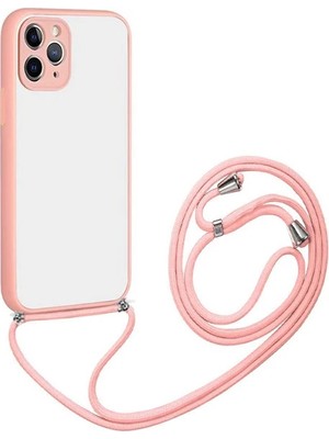 TKÇ Ally iPhone 11 Pro Max 6.7 Askılı Koruyucu Silikon KILIF-(5775)