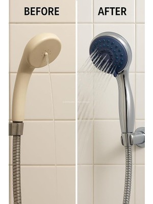 Assess Store Yapı Spiralli Duş Başlığı Seti, 4 Fonksiyonlu Krom Duş Başlığı, 150 cm Duş Hortumu, Mafsallı Başlık, Vida ve Dübel Dahil, Su Tasarruflu, Duvara Monte Banyo Takımı