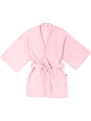 Assess Store Deux LAPINS%100 Pamuk Müslin Çocuk Kimono - Innocent Pink CCKKMN-INP-00004Y