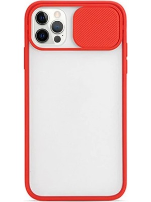 TKÇ Ally Iphone 12 Pro 6.1 Kamera Koruyucu Sürgülü Şeffaf KILIF-(5775)