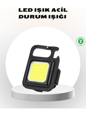 TKÇ Süper Parlak 800 Lümen LED Fener – USB Şarjlı 3 Işık Modlu Mini Taşınabilir ve Anahtarlık