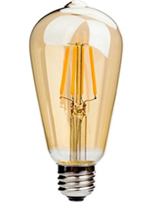 Cata 8W E27 Amber Renk Rustik LED Ampul Duy Tipi E-27 Güç Tüketimi 8 Watt CT-4290