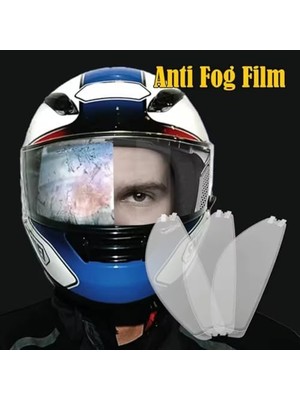 Assess Store Motosiklet Kaskı Buğu Önleyici Vizörü Su Geçirmez Dayanıklı Çizik Koruma Lens Filmi