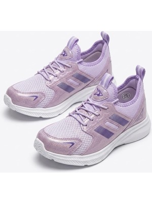 Mcdark Çoçuk Lastik Bağcıklı Hafif Taban Sneaker Ayakkabı-Lila