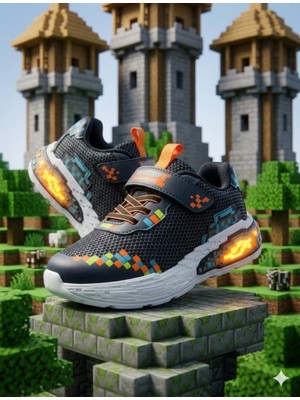 Mcdark Çocuk Spor Sararmaz Eva Taban Craft Sneaker-Lacivert