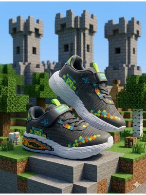 Mcdark Çocuk Spor Sararmaz Eva Taban Craft Sneaker-Füme