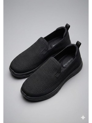 Mcdark Erkek Siyah Siyah Triko Aqua Yazlık Sneaker Ayakkabı