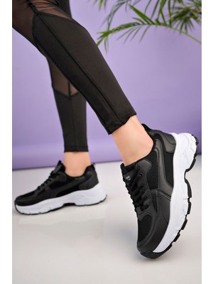 Mcdark Kadın Siyah Beyaz Siyah Sneakers Ayakkabı