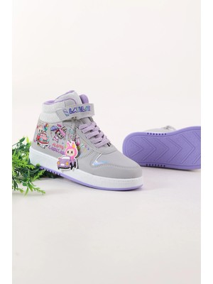 Mcdark Kız Çocuk Buz Lila Labulabu Sneaker Bilekli Ayakkabı
