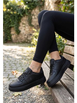 Mcdark Kadın Siyah Mevsımlık Sneaker Ayakkabı