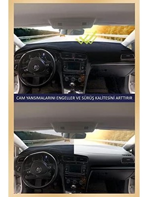 Assess Store Torpido Koruma Halısı Siyah Kenar Renk Siyah Focus 1 1998-2004 ile Uyumlu