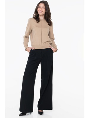 Boss Camel Kadın Regular Fit Kazak 50548927