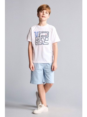 DeFacto Regular Fit Sweatshirt Kumaşı Şort Erkek Çocuk H2696A826HS