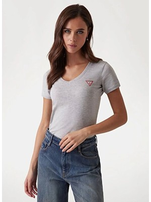 Guess Gri Kadın T-Shirt W2YI45J1314-LMGY