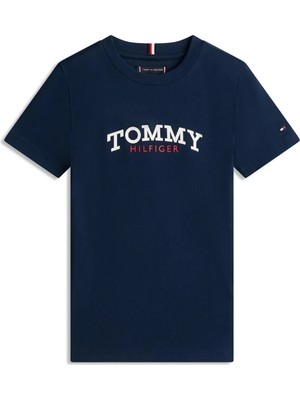 Tommy Hilfiger Lacivert Erkek Çocuk Baskılı T-Shirt KB0KB10263C1G