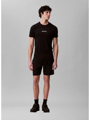 Calvin Klein Jeans Siyah Erkek Standart Baskılı T-Shirt LVGMS5K188UB1 Siyah T-Shirt