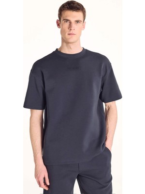 Ted Baker Lacivert Erkek T-Shirt TBMRTS2009