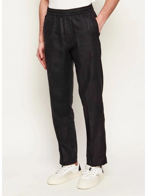 Calvin Klein Siyah Erkek Pantolon LV04LF619GUB1_STRAIGHT Lınen Pull O