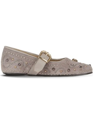 Bueno Shoes Kum Süet Kadın Düz Babet 39WA1824 39WA1824