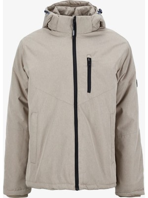 Jack & Jones Ekru Erkek Kapüşon Normal Ceket Jcoland Jacket Ln