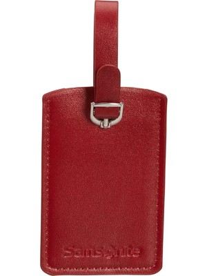 Samsonite Kırmızı Bagaj Etiketi Global Ta-Rectangle Luggage Tag X2