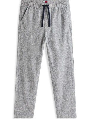 Tommy Jeans Gri Erkek Rahat Baskılı Chino Pantolon DM0DM22820C1G Lacivert Chino Pant
