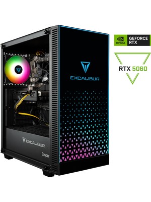Casper Excalibur E65H.265K-BV60X-0FD Series 2 Intel Core Ultra 7-265KF 16GB 500GB RTX 5060 Freedos