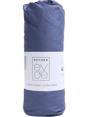 Boyner Evde Lacivert Fitted Çift Kişilik Lastikli Çarşaf Nora