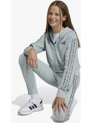 Adidas Açık Yeşil Kız Çocuk Sweatshirt KB6986 Jg An 3s Ft Fz