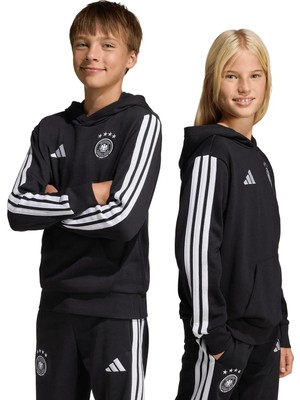Adidas Siyah Erkek Çocuk Sweatshirt JZ9333 Dfb Kıds Hd World Cup