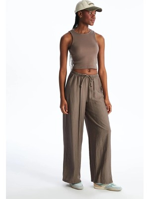 Lc Waikiki Yeni Sezon Beli Lastikli Geniş Paça Kadın Pantolon