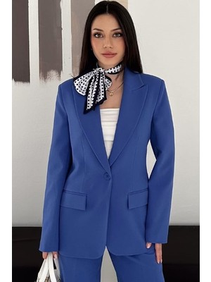 Vuntal Blazer Takım Elbise Tek Düğme Ceket Pantolon
