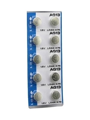 Senka AG13 Saat Pili - Düğme Pil 10LU Paket LR44/A76 1.55V