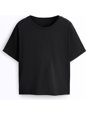 Ecrou Kadın Relax Fit Basic Tshirt