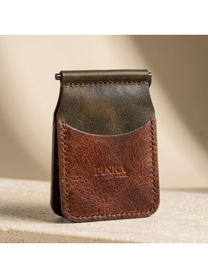 Pinka Leather Vault Modeli Hakiki Deri ve %100 El Yapımı, Fazla Banknot Kapasiteli ve Ekstra Kart Bölmeli, Premium Cüzdan