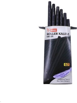 Mikro MR-105 Roller Kalem Siyah 0.7 mm  - 12 Adet