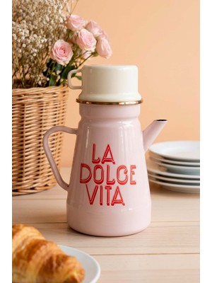 Dolce Vita Bardaklı Emaye Sürahi