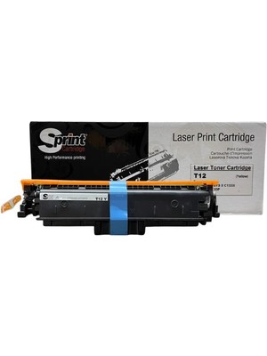 Sprint S-Prınt T12 Sarı Toner - Çipli (5,3k*)