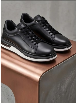 Urban Elite - Nappa Series Yüksek Tabanlı Deri Sneaker