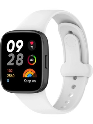 Senka Mey Ithalat® Redmi Watch 3 Origin Silikon Kordon - Beyaz