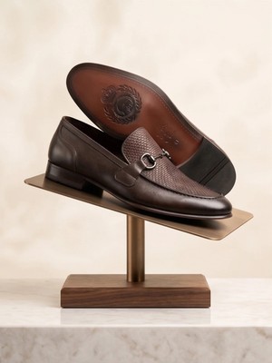 %100 Hakiki Dana Derisi El Yapımı Dikişsiz Su Geçirmez Lüks Erkek Loafer