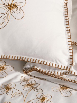 Uçkan Home %100 Pamuk Luxury Series Nakışlı Çift Kişilik Nevresim Seti
